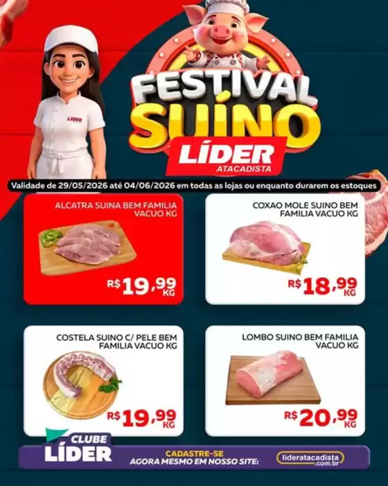 Catálogo Líder Atacadista | Festival Suíno | 2026-05-29T00:00:00.000Z - 2026-06-04T00:00:00.000Z