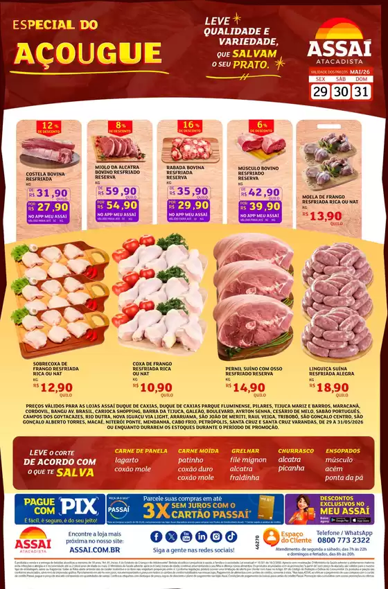 Catálogo Assaí Atacadista | Encarte Assaí Atacadista 46270 | 2026-05-29T00:00:00.000Z - 2026-05-31T00:00:00.000Z