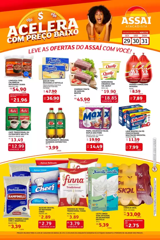 Catálogo Assaí Atacadista | Encarte Assaí Atacadista 47413-915 | 2026-05-29T00:00:00.000Z - 2026-05-31T00:00:00.000Z