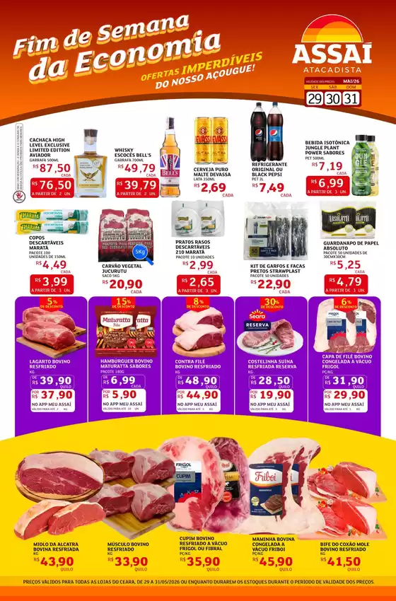 Catálogo Assaí Atacadista | Encarte Assaí Atacadista 46966-127 | 2026-05-29T00:00:00.000Z - 2026-05-31T00:00:00.000Z