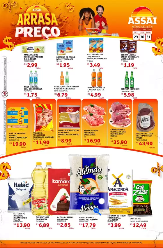 Catálogo Assaí Atacadista | Encarte Assaí Atacadista 47678-40 | 2026-05-29T00:00:00.000Z - 2026-05-31T00:00:00.000Z