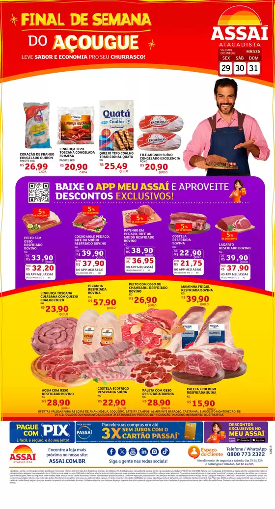 Catálogo Assaí Atacadista | Encarte Assaí Atacadista 47015-63 | 2026-05-29T00:00:00.000Z - 2026-05-31T00:00:00.000Z