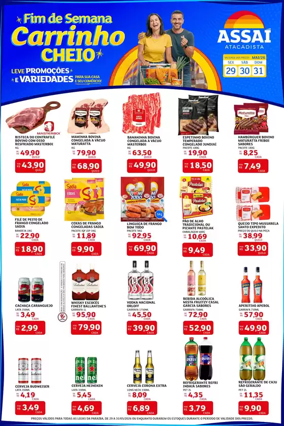 Catálogo Assaí Atacadista em Caldas Novas | Encarte Assaí Atacadista 46984-562 | 2026-05-29T00:00:00.000Z - 2026-05-31T00:00:00.000Z