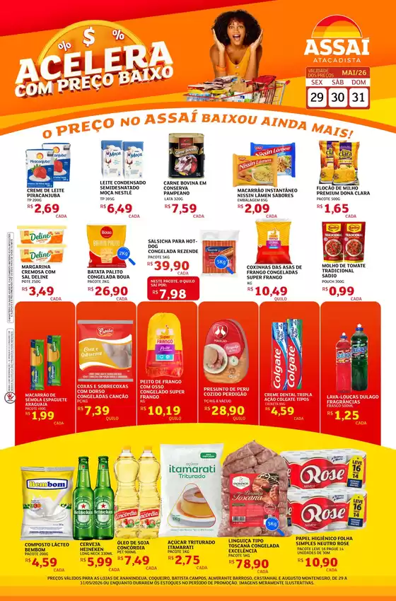 Catálogo Assaí Atacadista | Encarte Assaí Atacadista 47196-63 | 2026-05-29T00:00:00.000Z - 2026-05-31T00:00:00.000Z