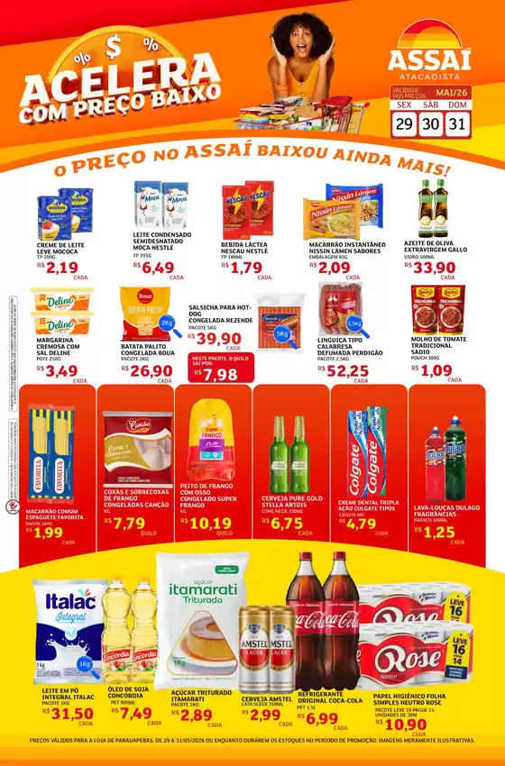 Catálogo Assaí Atacadista | Encarte Assaí Atacadista 47196-64 | 2026-05-29T00:00:00.000Z - 2026-05-31T00:00:00.000Z