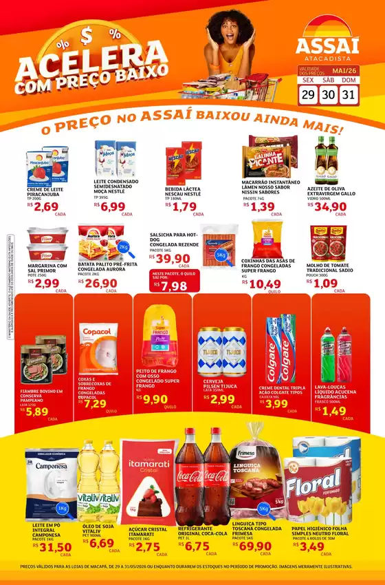 Catálogo Assaí Atacadista | Encarte Assaí Atacadista 47196-442 | 2026-05-29T00:00:00.000Z - 2026-05-31T00:00:00.000Z