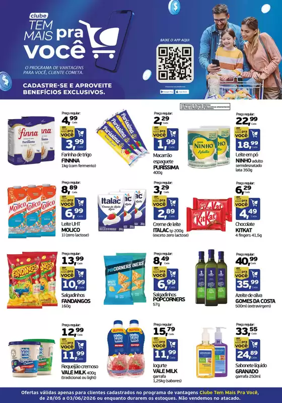 Catálogo Cometa Supermercados | CLUBE TEM MAIS PRA VOCÊ | 2026-06-01T00:00:00.000Z - 2026-06-03T00:00:00.000Z