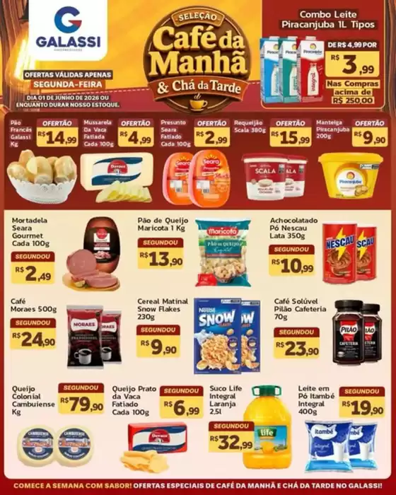 Catálogo Supermercados Galassi | SEGUNDA-FEIRA | 2026-06-01T00:00:00.000Z - 2026-06-01T00:00:00.000Z