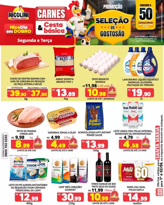 Catálogo Super Nicolini | Ótima oferta para todos os clientes | 2026-06-01T00:00:00.000Z - 2026-06-02T00:00:00.000Z