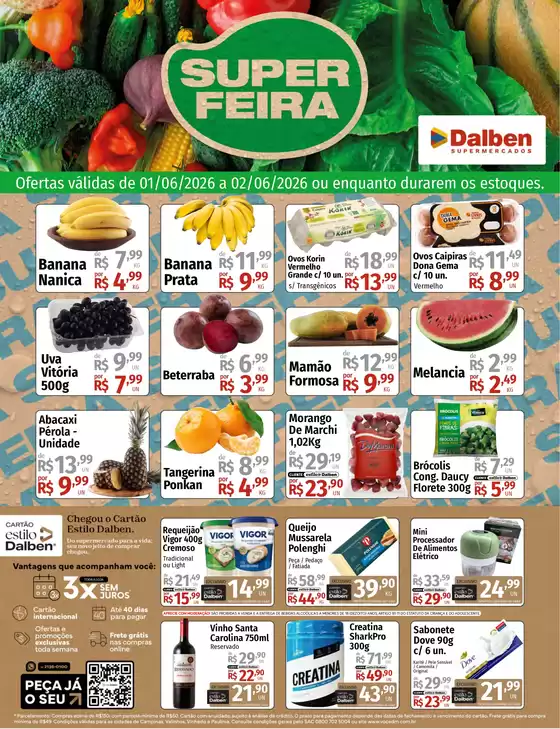 Catálogo Supermercado Dalben | SUPER FEIRA | 2026-06-01T00:00:00.000Z - 2026-06-02T00:00:00.000Z