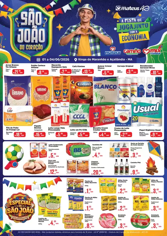 Catálogo Supermercados Mateus | São João do Coração | 2026-06-01T00:00:00.000Z - 2026-06-04T00:00:00.000Z