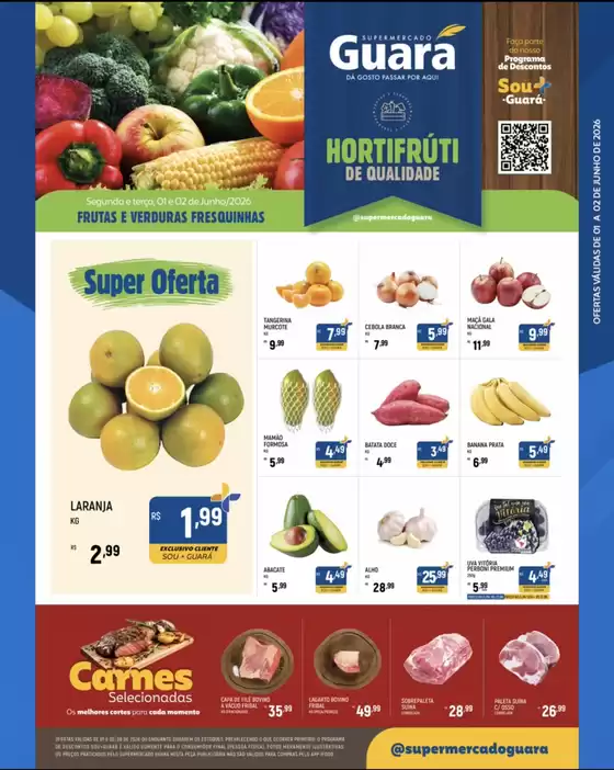 Catálogo Supermercado Guará | Melhores ofertas para todos os clientes | 2026-06-01T00:00:00.000Z - 2026-06-02T00:00:00.000Z