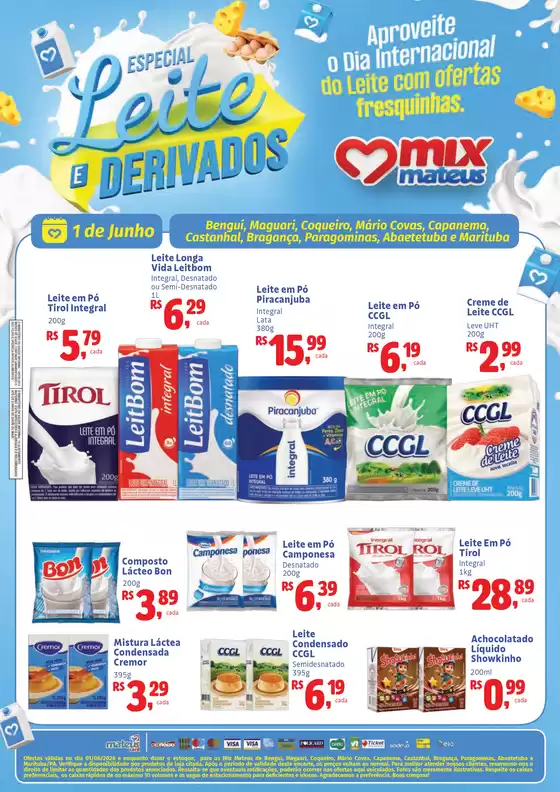 Catálogo Supermercados Mateus | Especial Leite e Derivados | 2026-06-01T00:00:00.000Z - 2026-06-01T00:00:00.000Z