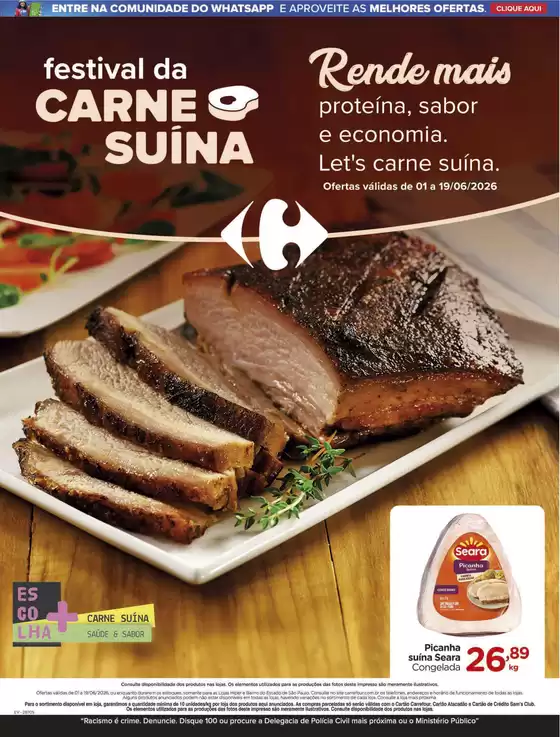 Catálogo Carrefour | REVISTA DE SUÍNOS | 2026-06-01T00:00:00.000Z - 2026-06-19T00:00:00.000Z