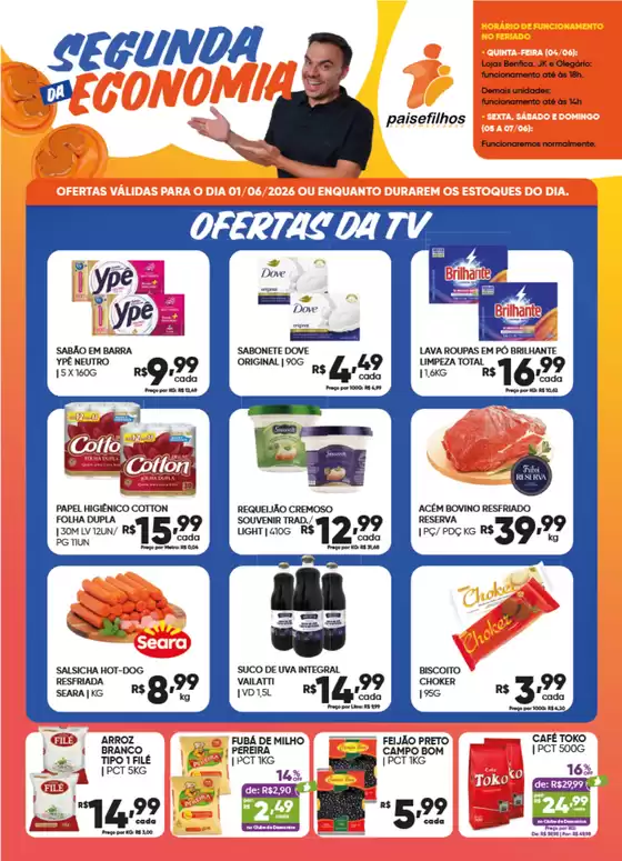 Catálogo Pais e Filhos Supermercados | Encarte Pais e Filhos Supermercados | 2026-06-01T00:00:00.000Z - 2026-06-01T00:00:00.000Z