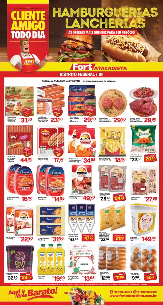 Catálogo Fort Atacadista | DF Fort Food Service Hamburgueria 01 a 07 JUN 26 DF | 2026-06-01T00:00:00.000Z - 2026-06-07T00:00:00.000Z