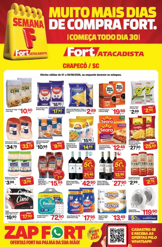 Catálogo Fort Atacadista | SC Fort Semana F SEMANAL 01 a 05 JUN 26 Chapeco | 2026-06-01T00:00:00.000Z - 2026-06-05T00:00:00.000Z