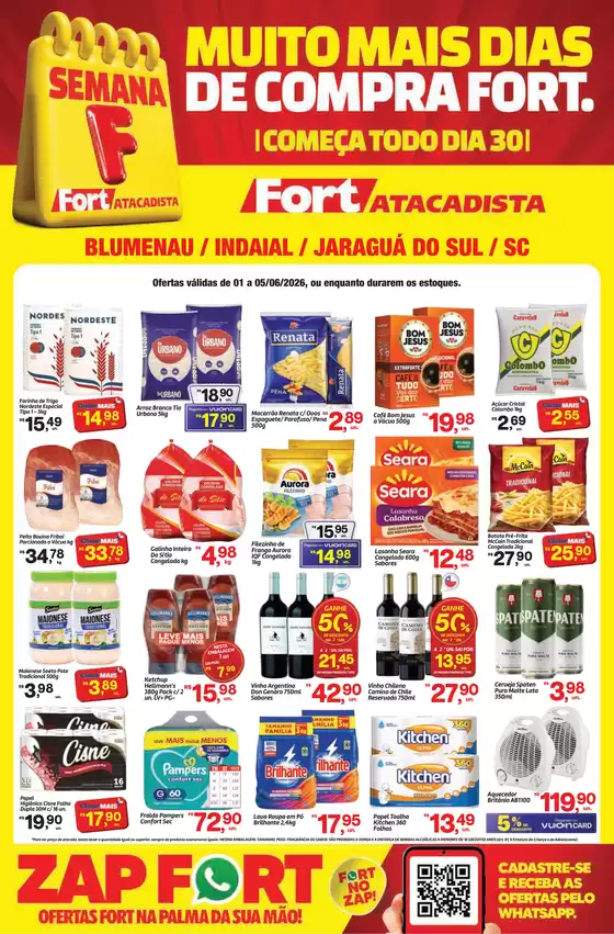 Catálogo Fort Atacadista | SC Fort Semana F SEMANAL 01 a 05 JUN 26 Blumenau Indaial Jaragua | 2026-06-01T00:00:00.000Z - 2026-06-05T00:00:00.000Z
