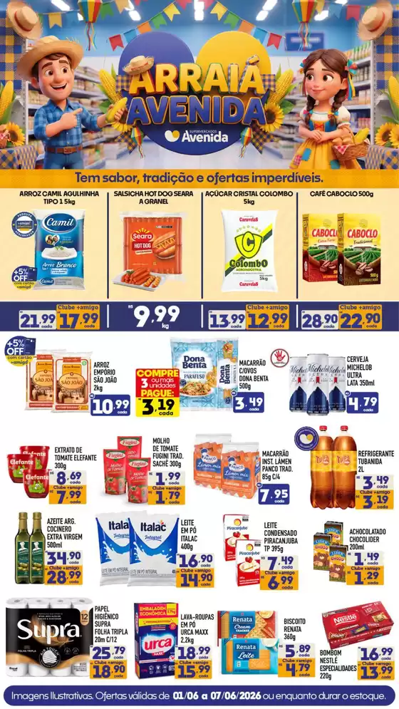 Catálogo Supermercados Avenida | Ofertas exclusivas para nossos clientes | 2026-06-01T00:00:00.000Z - 2026-06-07T00:00:00.000Z