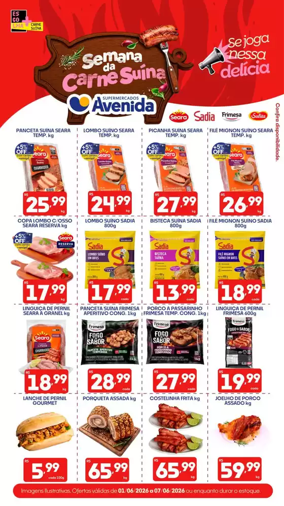Catálogo Supermercados Avenida | Nossas melhores pechinchas | 2026-06-01T00:00:00.000Z - 2026-06-07T00:00:00.000Z