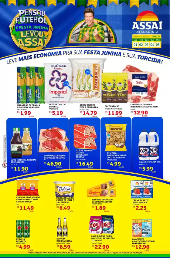 Catálogo Assaí Atacadista | Encarte Assaí Atacadista 47440-813 | 2026-06-01T00:00:00.000Z - 2026-06-05T00:00:00.000Z