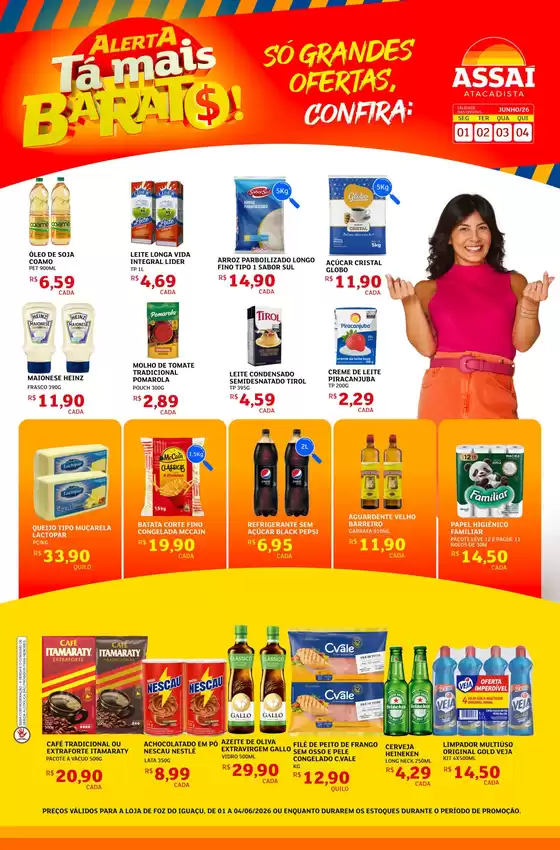 Catálogo Assaí Atacadista | Encarte Assaí Atacadista 47366-352 | 2026-06-01T00:00:00.000Z - 2026-06-04T00:00:00.000Z