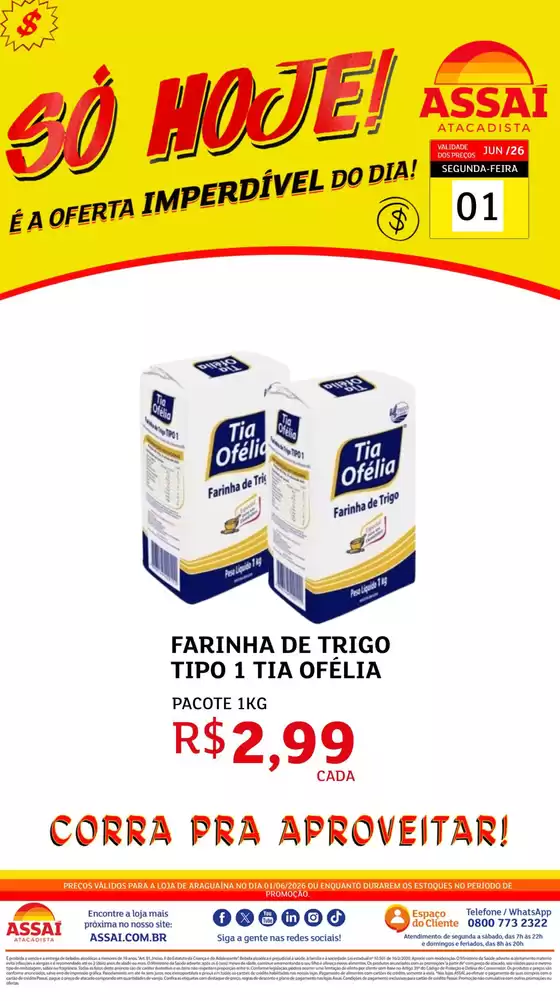 Catálogo Assaí Atacadista | Encarte Assaí Atacadista 47934-813 | 2026-06-01T00:00:00.000Z - 2026-06-01T00:00:00.000Z