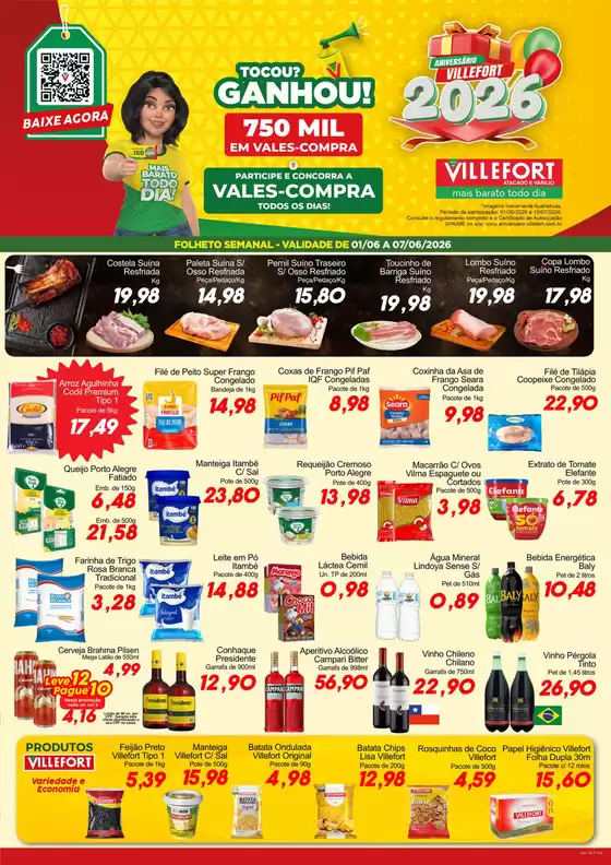 Catálogo Villefort Atacadista | Ótima oferta para todos os clientes | 2026-06-01T00:00:00.000Z - 2026-06-07T00:00:00.000Z