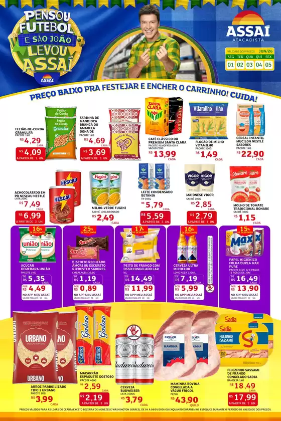 Catálogo Assaí Atacadista | Encarte Assaí Atacadista 47603-128 | 2026-06-01T00:00:00.000Z - 2026-06-05T00:00:00.000Z