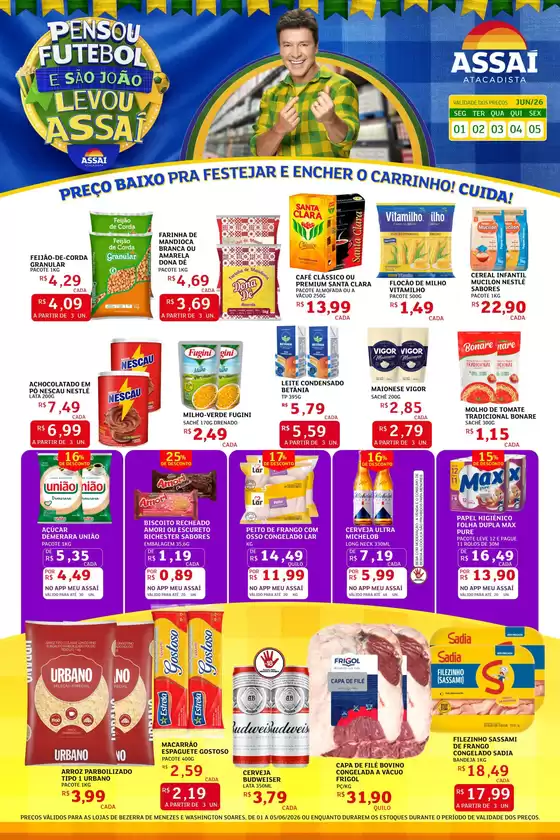 Catálogo Assaí Atacadista | Encarte Assaí Atacadista 47603-105 | 2026-06-01T00:00:00.000Z - 2026-06-05T00:00:00.000Z