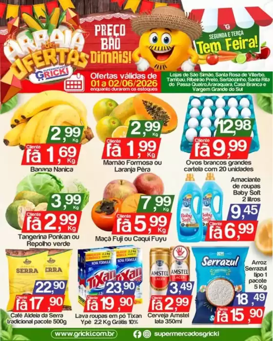 Catálogo Supermercados Gricki | Ofertas | 2026-06-01T00:00:00.000Z - 2026-06-02T00:00:00.000Z
