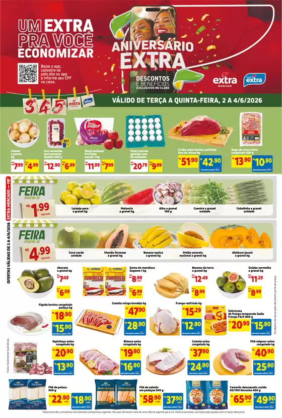Catálogo Mercado Extra | Melhores ofertas e descontos | 2026-06-02T00:00:00.000Z - 2026-06-04T00:00:00.000Z