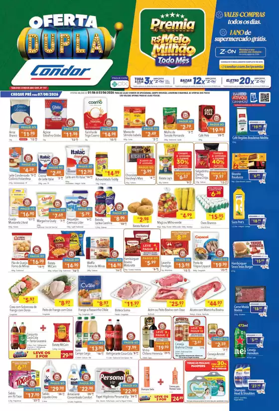 Catálogo Supermercados Condor | Ótima oferta para caçadores de pechinchas | 2026-06-01T00:00:00.000Z - 2026-06-03T00:00:00.000Z