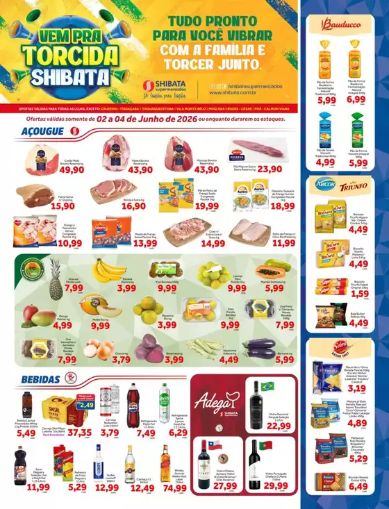 Catálogo Shibata Supermercados | Encarte Shibata Supermercados | 2026-06-02T00:00:00.000Z - 2026-06-04T00:00:00.000Z