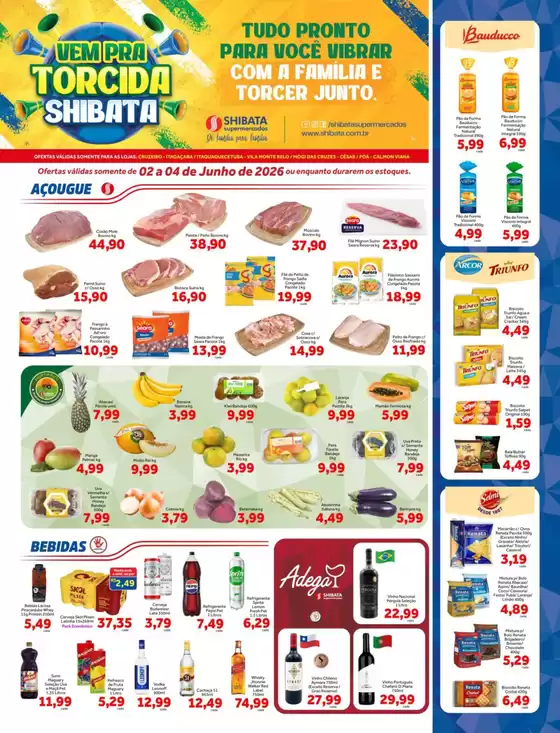 Catálogo Shibata Supermercados | Melhores ofertas para compradores econômicos | 2026-06-02T00:00:00.000Z - 2026-06-04T00:00:00.000Z