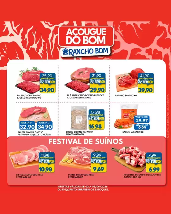 Catálogo Rancho Bom Supermercados | Melhores ofertas para todos os clientes | 2026-06-02T00:00:00.000Z - 2026-06-03T00:00:00.000Z