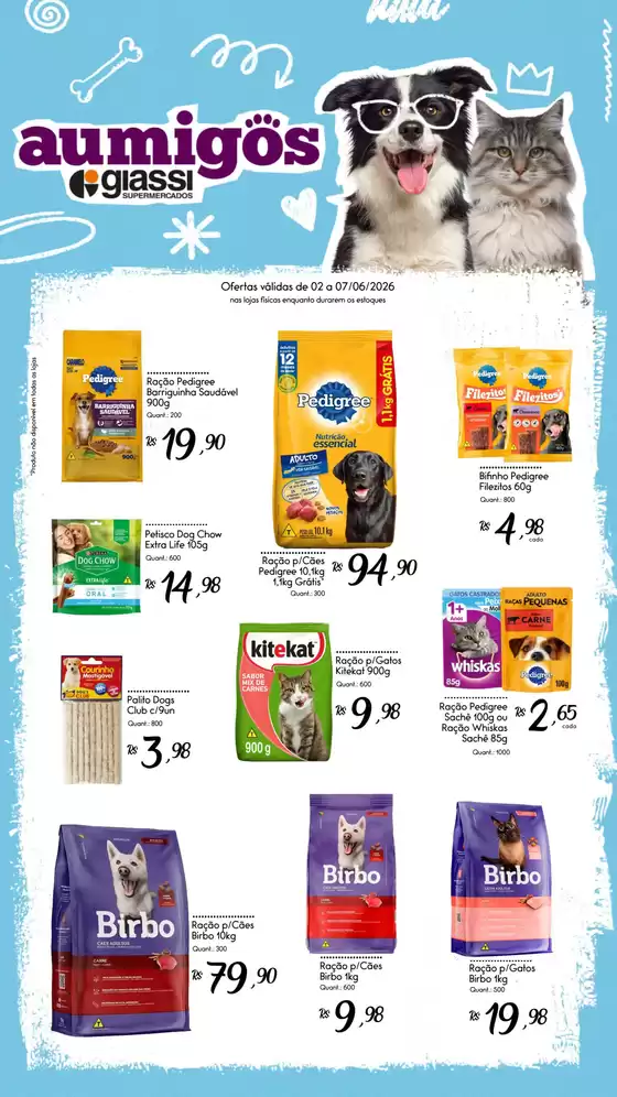 Catálogo Giassi Supermercados | Melhores ofertas para todos os clientes | 2026-06-02T00:00:00.000Z - 2026-06-07T00:00:00.000Z