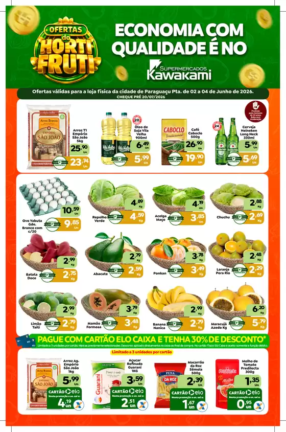Catálogo Supermercados Kawakami | Ofertas - Paraguaçu Paulista | 2026-06-02T00:00:00.000Z - 2026-06-04T00:00:00.000Z