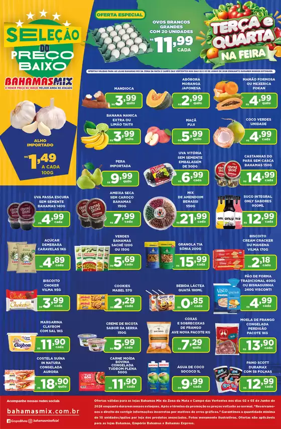 Catálogo Bahamas Mix | MIX TERCA E QUARTA NA FEIRA COMERCIAL ZM 02 E 3 | 2026-06-02T00:00:00.000Z - 2026-06-03T00:00:00.000Z