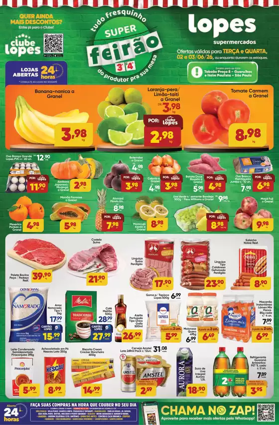 Catálogo Lopes Supermercados | SUPER FEIRÃO - TERÇA E QUARTA | 2026-06-02T00:00:00.000Z - 2026-06-03T00:00:00.000Z