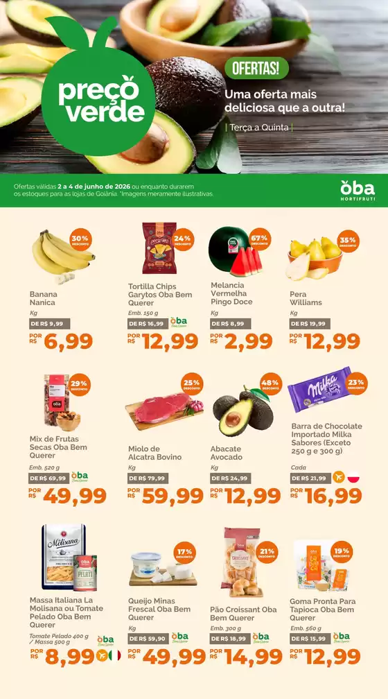 Catálogo Oba Hortifruti | Ótima oferta para todos os clientes | 2026-06-02T00:00:00.000Z - 2026-06-04T00:00:00.000Z