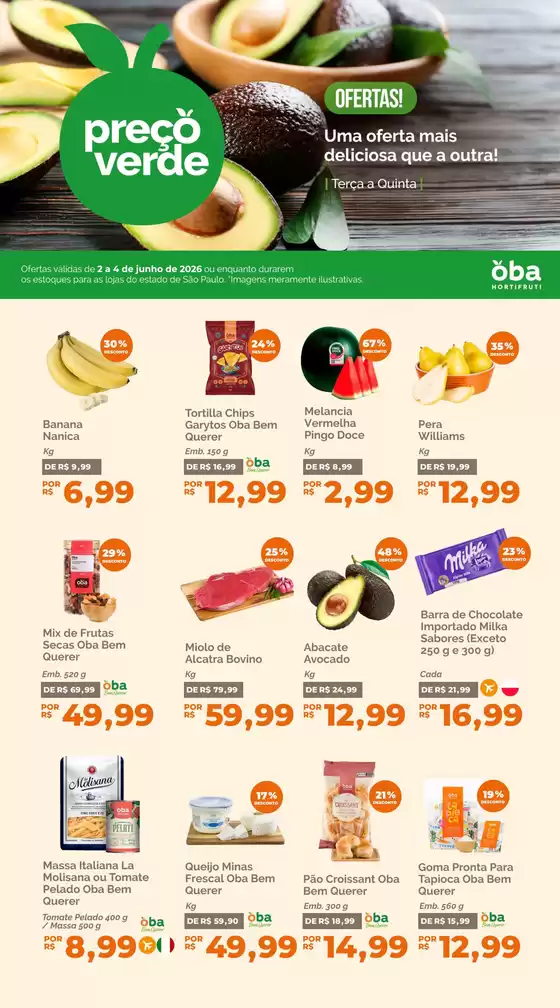 Catálogo Oba Hortifruti | Economize agora com nossas ofertas | 2026-06-02T00:00:00.000Z - 2026-06-04T00:00:00.000Z