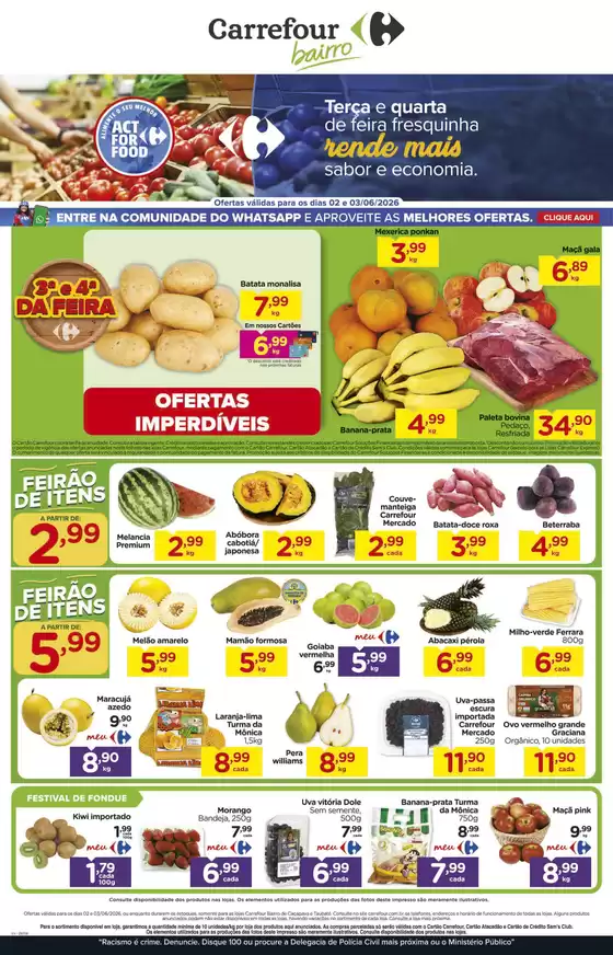 Catálogo Carrefour Bairro | FEIRA | 2026-06-02T00:00:00.000Z - 2026-06-03T00:00:00.000Z