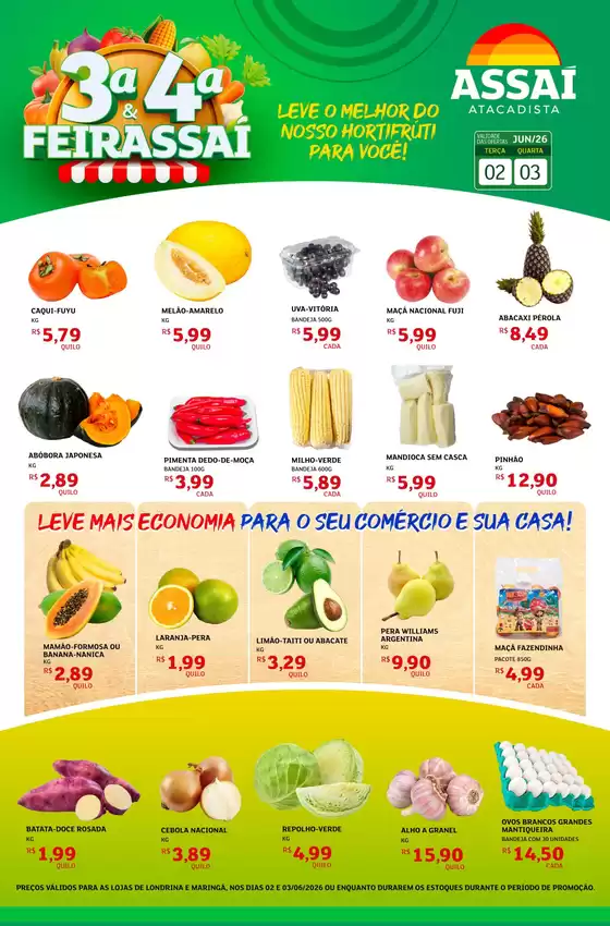 Catálogo Assaí Atacadista | Encarte Assaí Atacadista 47740-119 | 2026-06-02T00:00:00.000Z - 2026-06-03T00:00:00.000Z