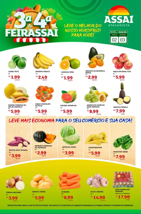 Catálogo Assaí Atacadista | Encarte Assaí Atacadista 47740-352 | 2026-06-02T00:00:00.000Z - 2026-06-03T00:00:00.000Z