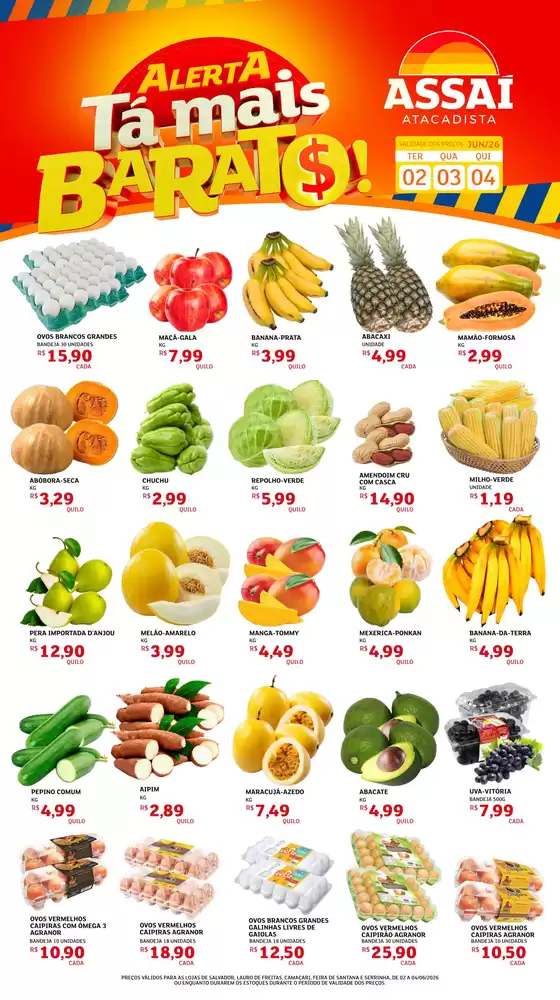 Catálogo Assaí Atacadista | Encarte Assaí Atacadista 47502-669 | 2026-06-02T00:00:00.000Z - 2026-06-04T00:00:00.000Z