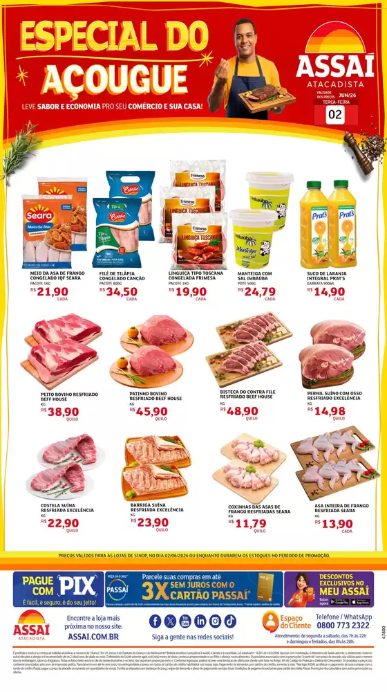 Catálogo Assaí Atacadista | Encarte Assaí Atacadista 47800-460 | 2026-06-02T00:00:00.000Z - 2026-06-02T00:00:00.000Z