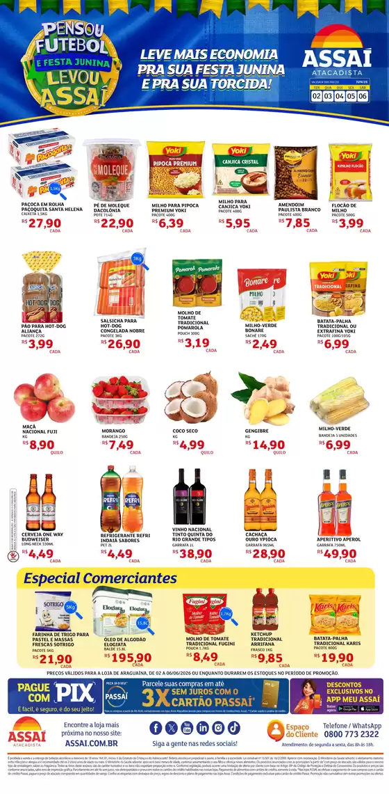 Catálogo Assaí Atacadista | Encarte Assaí Atacadista 47752-813 | 2026-06-02T00:00:00.000Z - 2026-06-06T00:00:00.000Z