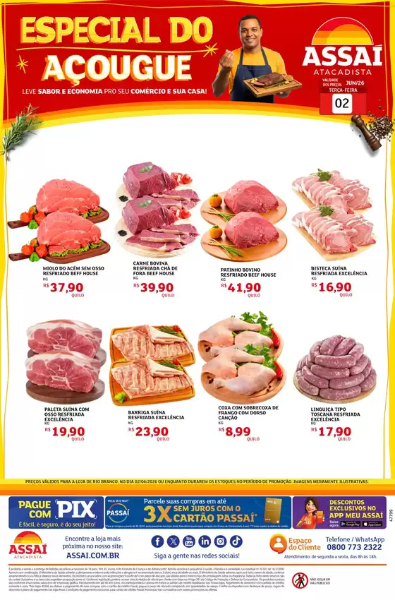 Catálogo Assaí Atacadista | Encarte Assaí Atacadista 47799-40 | 2026-06-02T00:00:00.000Z - 2026-06-02T00:00:00.000Z
