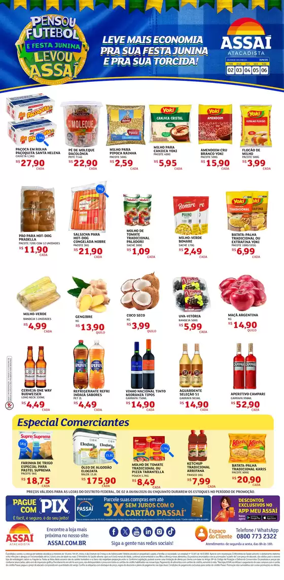 Catálogo Assaí Atacadista | Encarte Assaí Atacadista 47752-226 | 2026-06-02T00:00:00.000Z - 2026-06-06T00:00:00.000Z